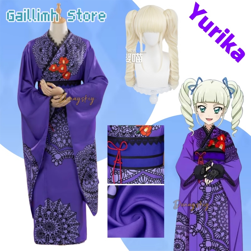 Free Cosplay Prop Patterns - Aikatsu! Yurika Toudou Yukata Kimono Strój