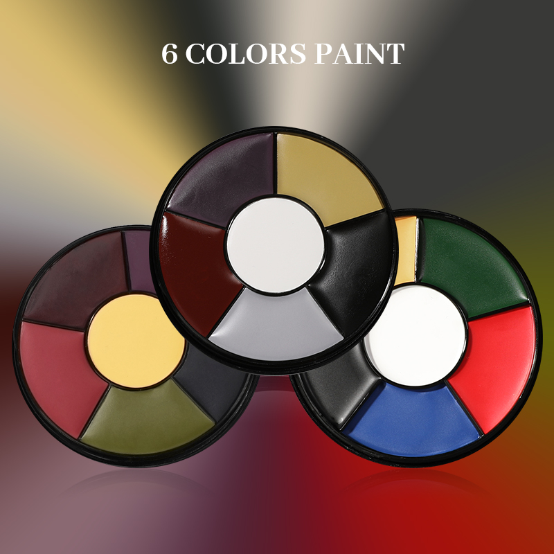 Body Paint Sfx - 6-kolorowa paleta farb olejnych do twarzy
