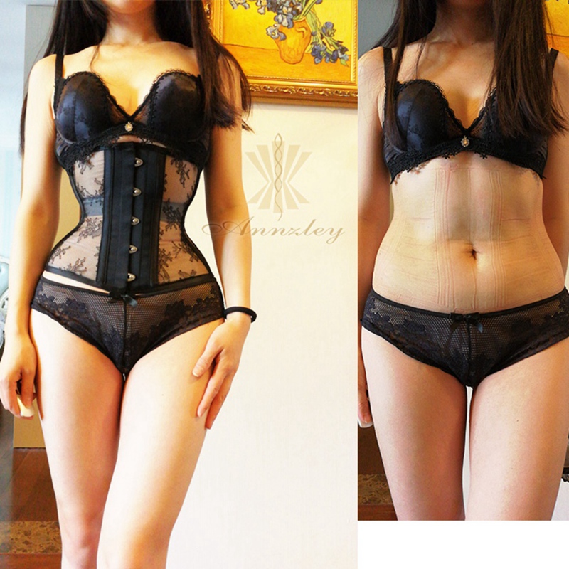 Boning Corset Steel - Gorset Annzley wyszczuplający przed i po