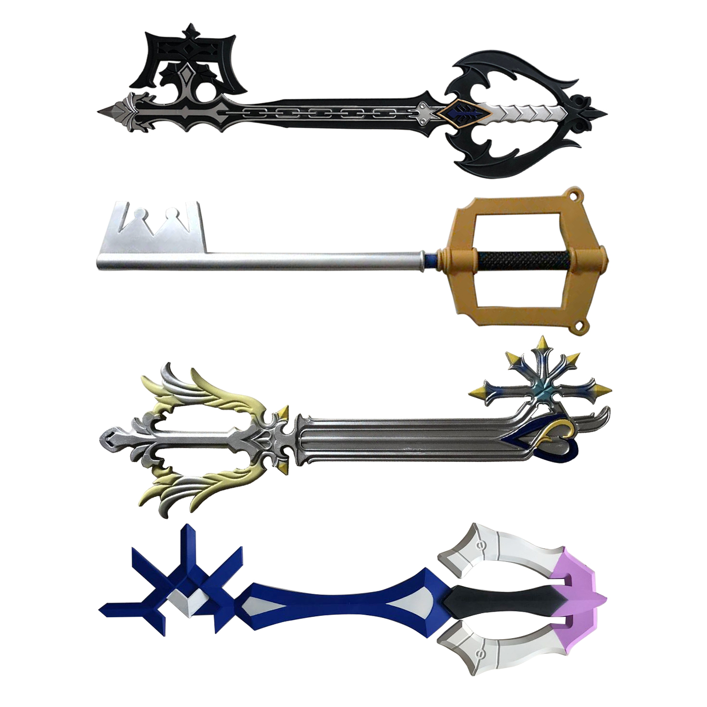 Keyblade Cosplay Prop - 1:1 Cosplay Kingdom Hearts Złoty Klucz: