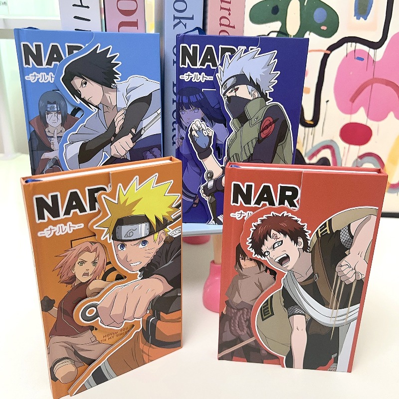 Cosplay Prop Book - Anime Naruto Kolorowanka: Trójdzielny notes z