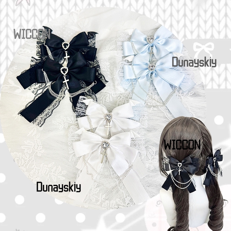 Cosplay Prop Bow - Jirai Kei Bow Produkcja Lolita Koronka