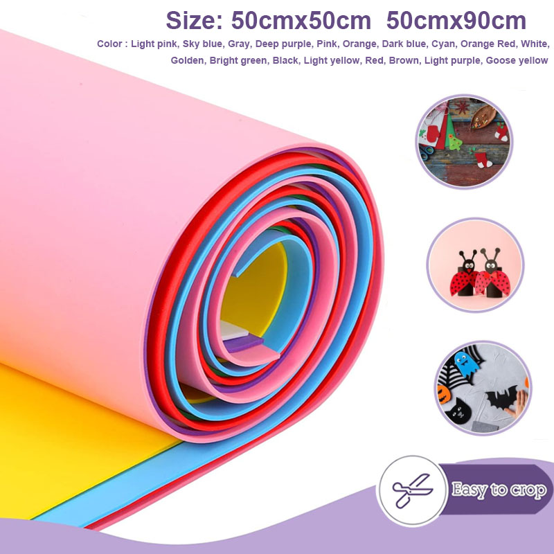 Craft Foam Roll - 1szt Kolorowe arkusze pianki Eva Cosplay