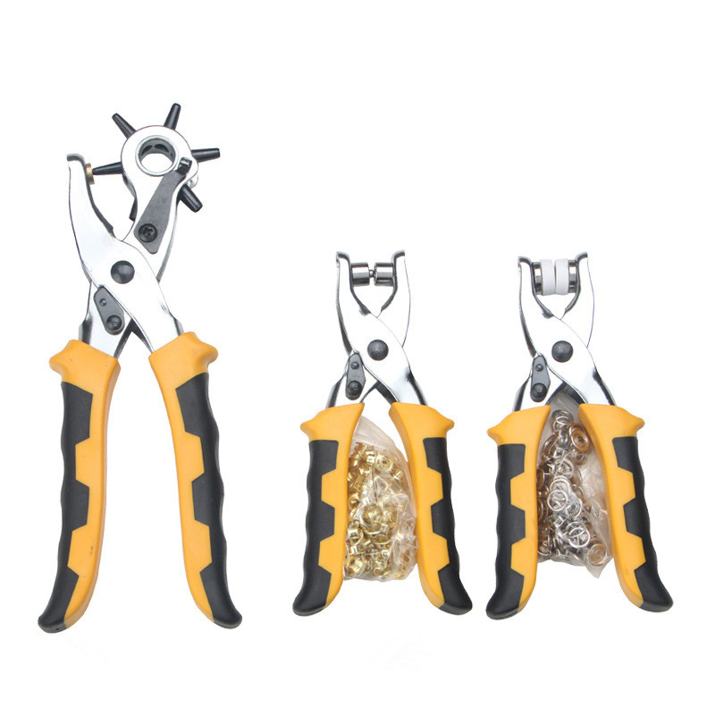 Snap Plier Setter - Zestaw narzędzi do obróbki skóry 3-w-1: