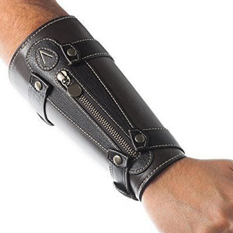 Cosplay Prop Knife - Średniowieczne ukryte ostrze na nadgarstek, ochraniacz