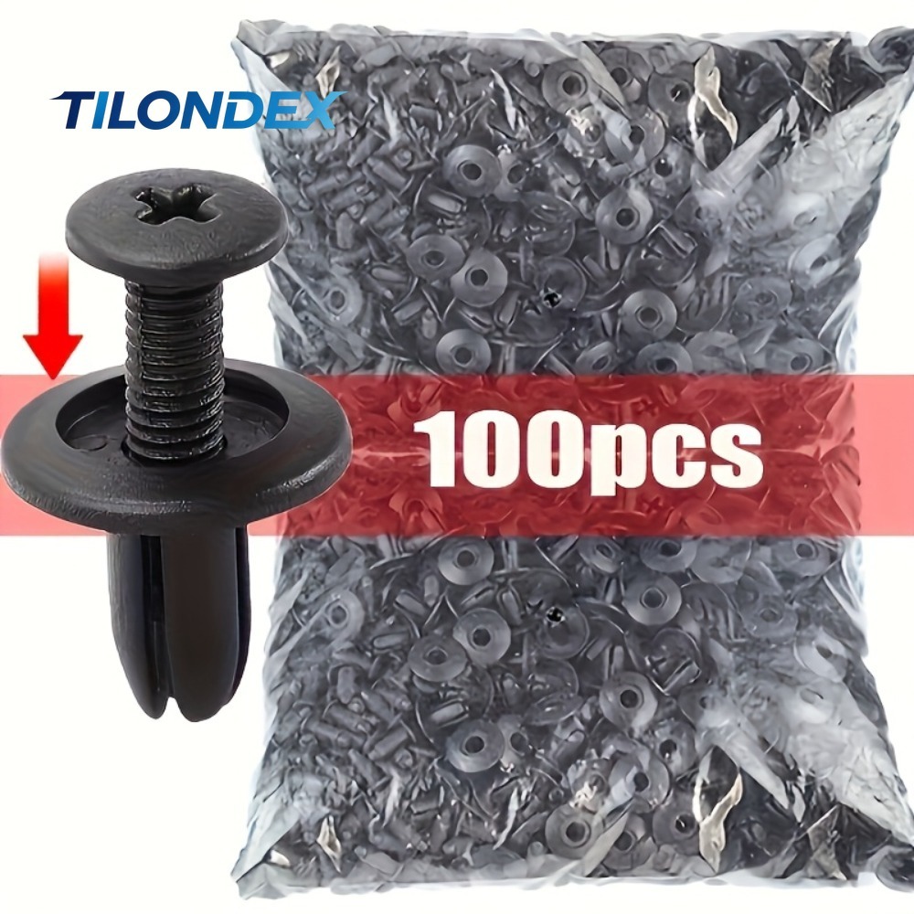 Snap Fastener Set - Zestaw 100 szt. klipsów samochodowych TILONDEX,