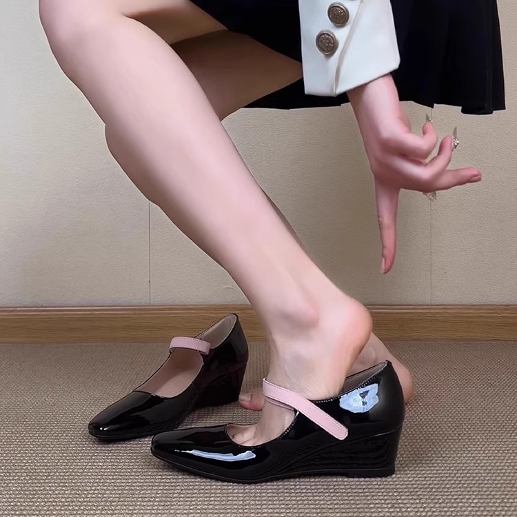 Damskie buty Mary Jane na kotu – Velcro Hook Loop recenzja i cena