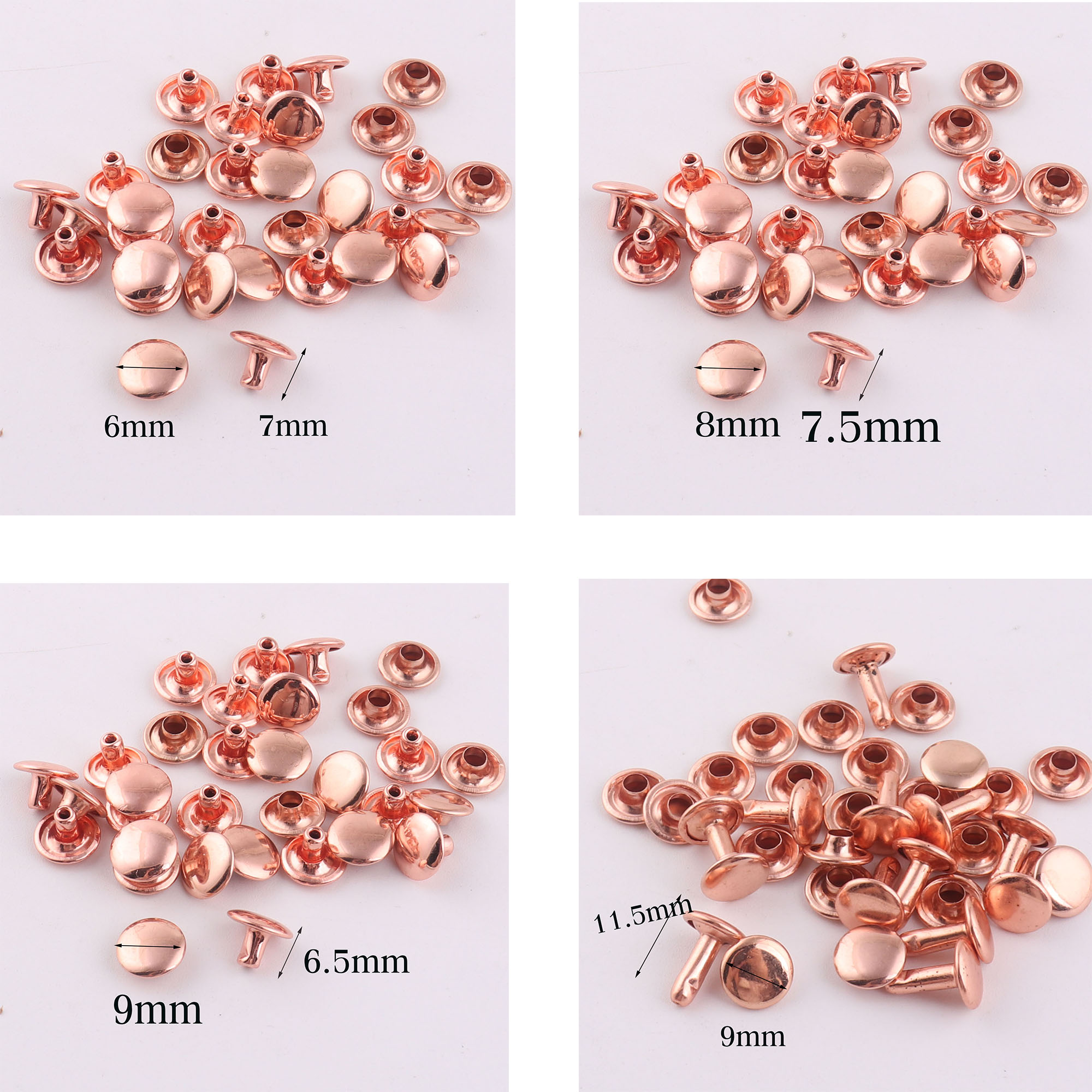 100 zestawów podwójne nity, ró – Snap Fastener Set recenzja i cena