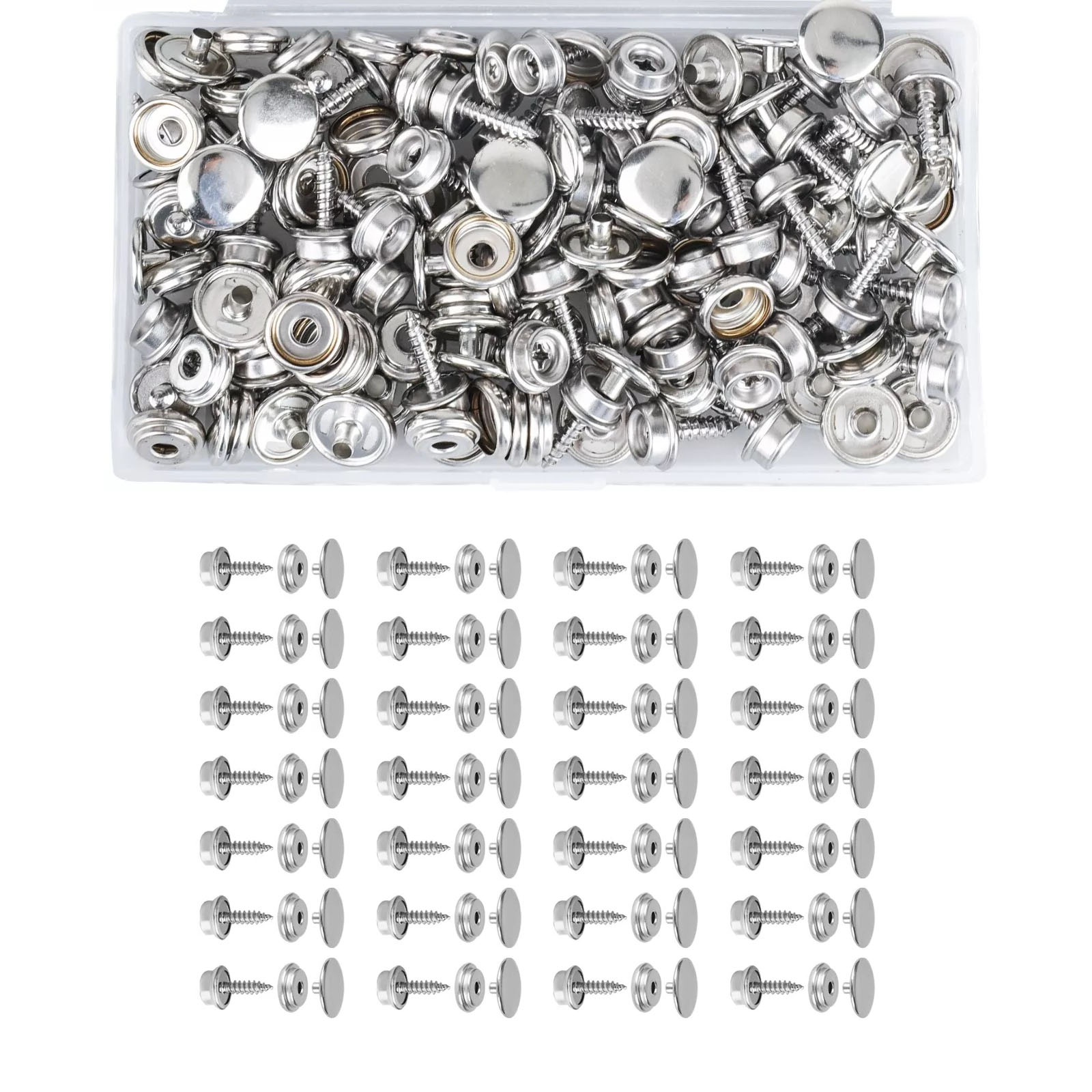 50 zestawów ze stali nierdzewn – Snap Fastener Set recenzja i cena