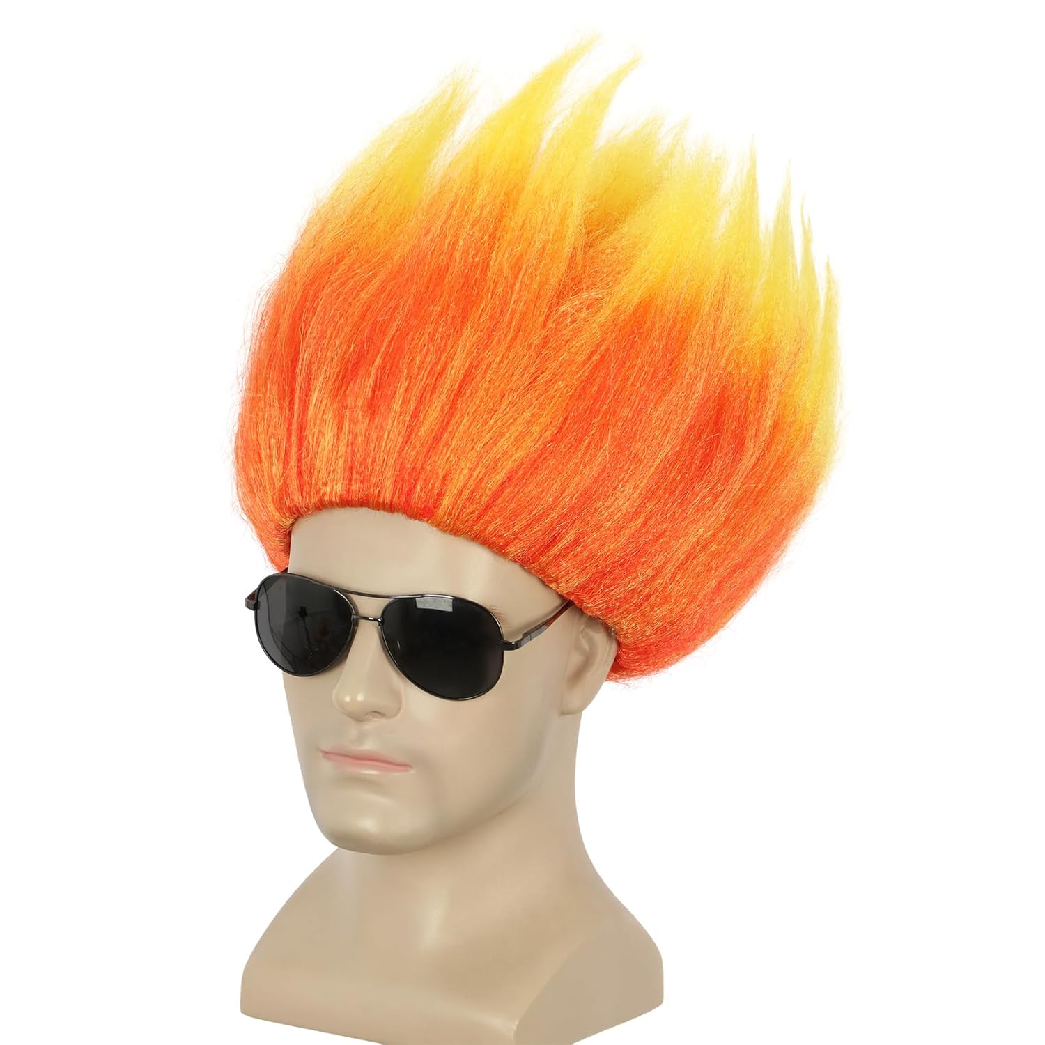 Krótka pomarańczowa peruka kol – Cosplay Flame Prop recenzja i cena